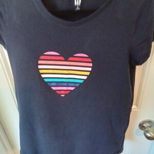 GAP Heart Tee Girls Size M
